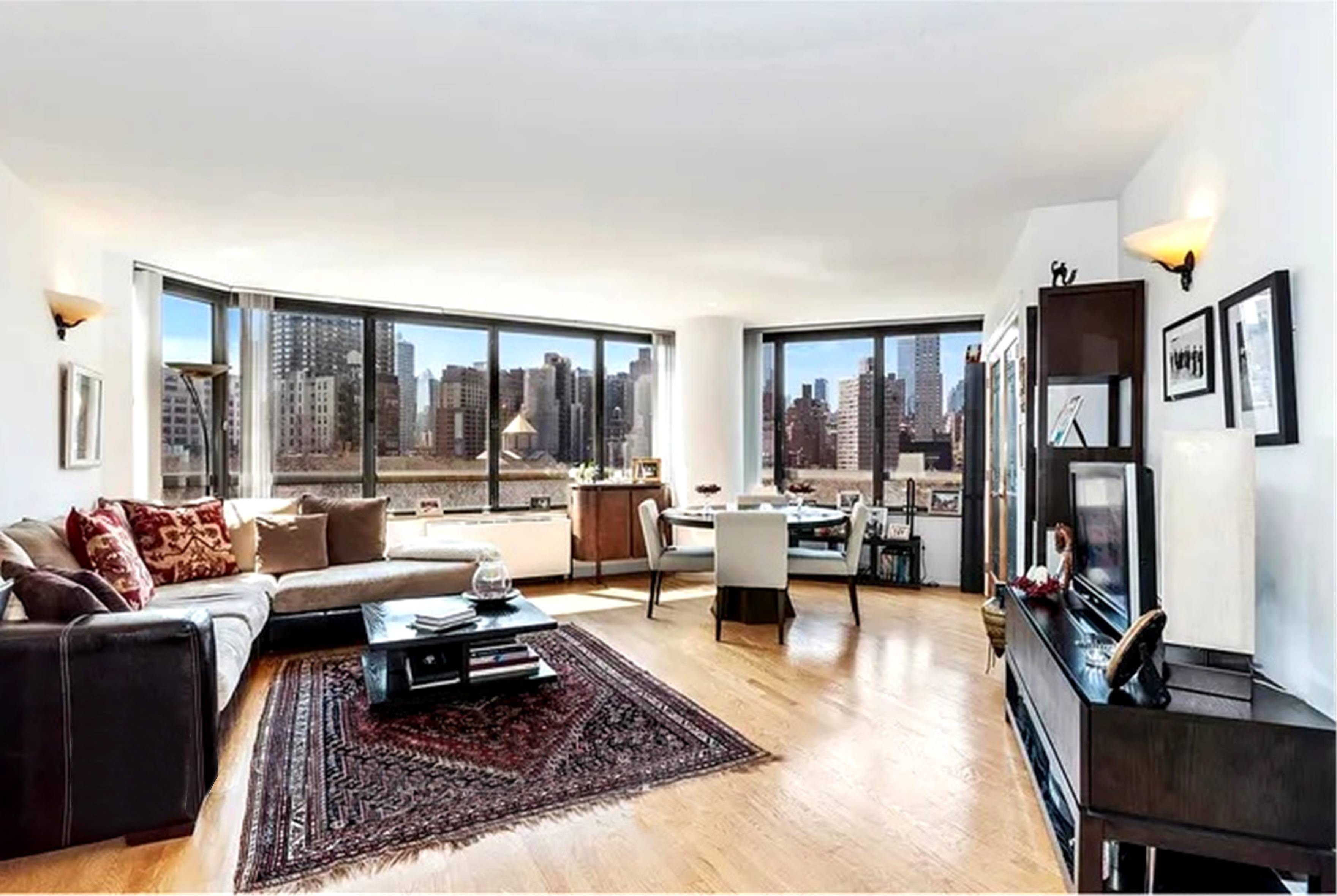 Amazing opportunity to own a wonderful unit as a home or an investment at 630 First Avenue Manhattan Place Sunny large converted two bedroom two bathroom, large open spacious living ...