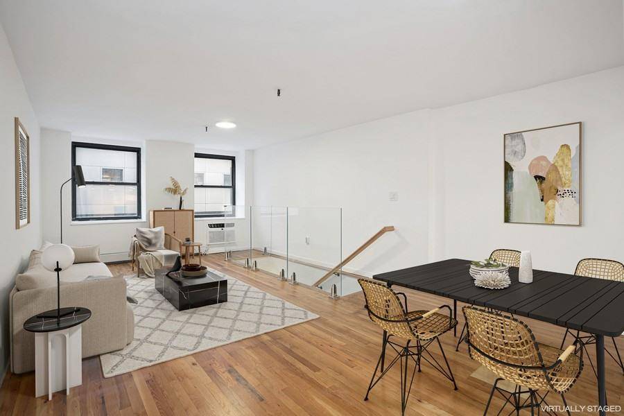 One of a kind 1, 200sf Tribeca duplex loft with a private entrance on 10 Benson Place.