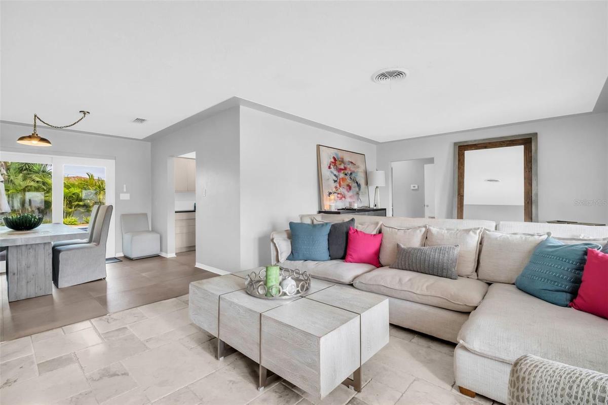 Bright Open-Concept Living Space