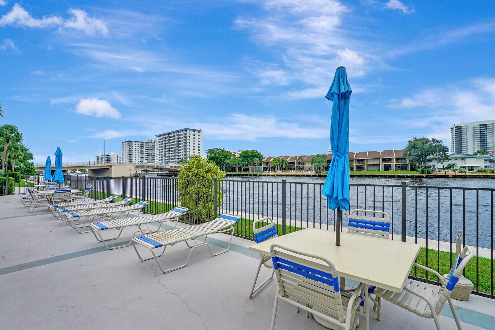 2BR 2BA waterfront condo available in Pompano's The Voyager.