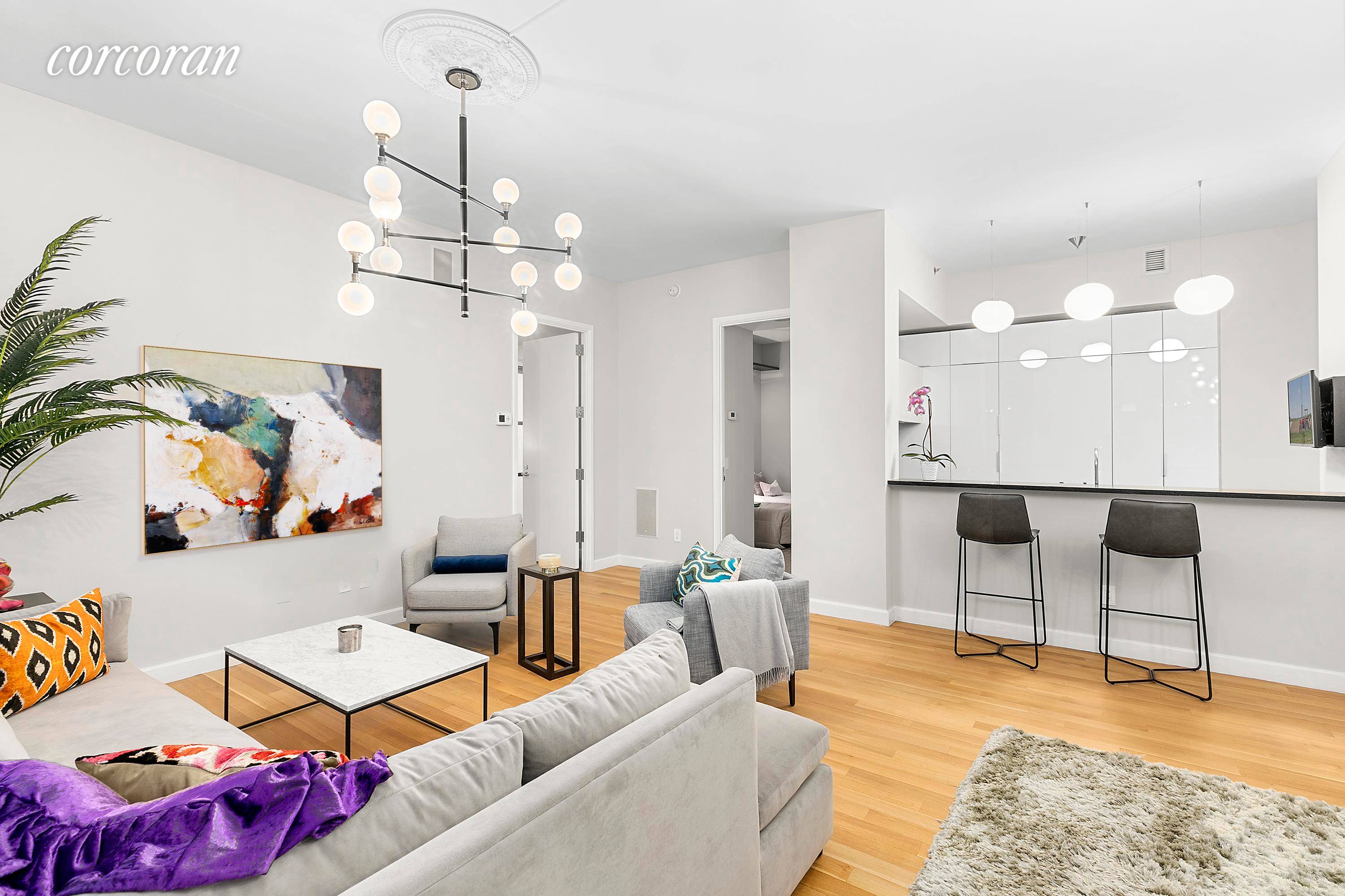 Luxurious and lofty two bedroom, two and a half bathroom located at the nexus of Flatiron, Gramercy and Union Square.