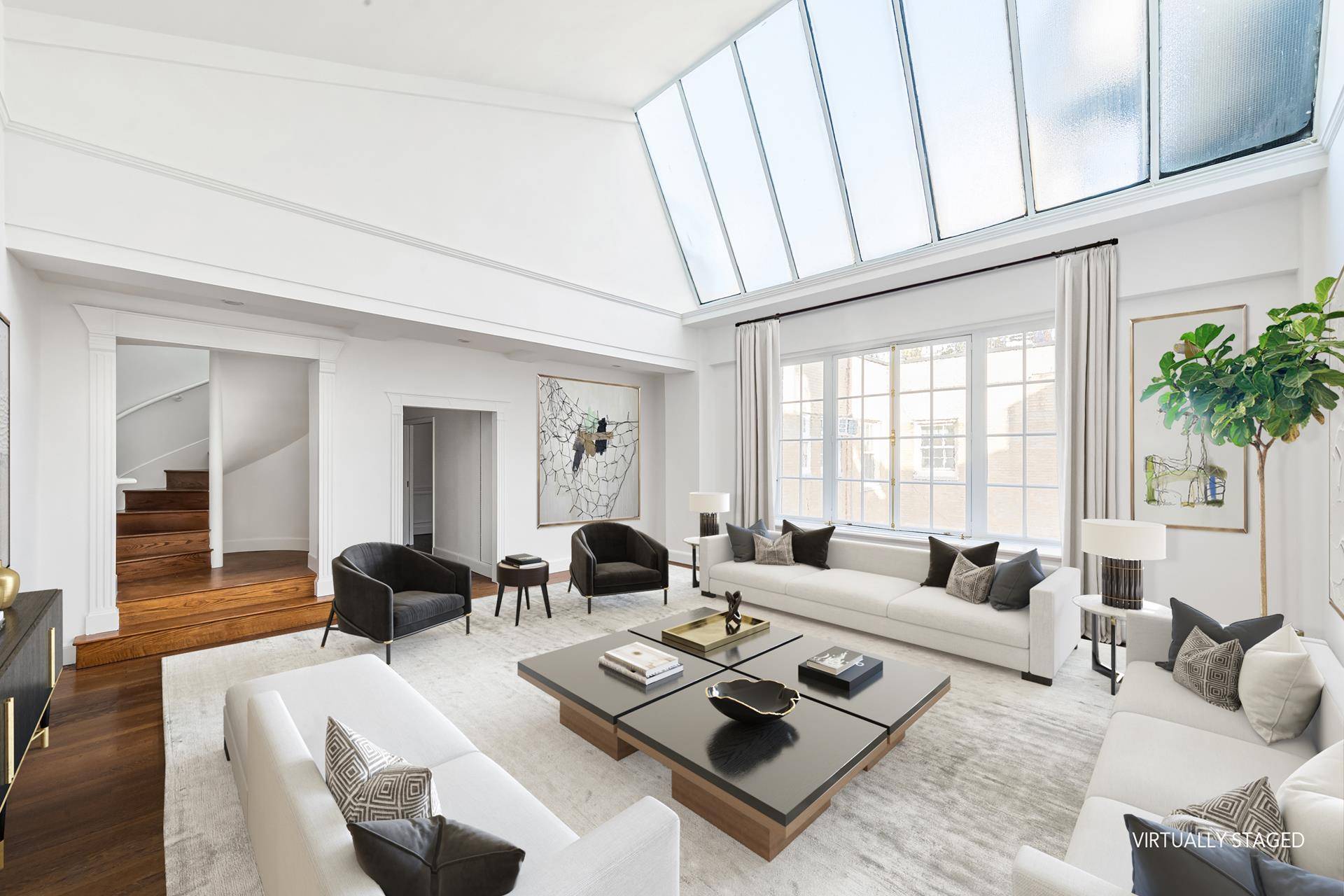 Paris in Manhattan. This unique Duplex Penthouse which features 3 properties which are all being sold together.
