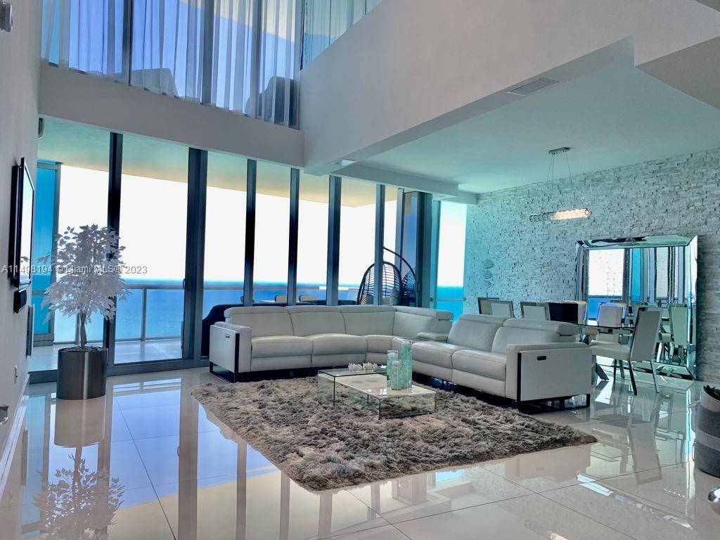 RARE 2 floor PENTHOUSE on the 44th floor with direct ocean views from every room.