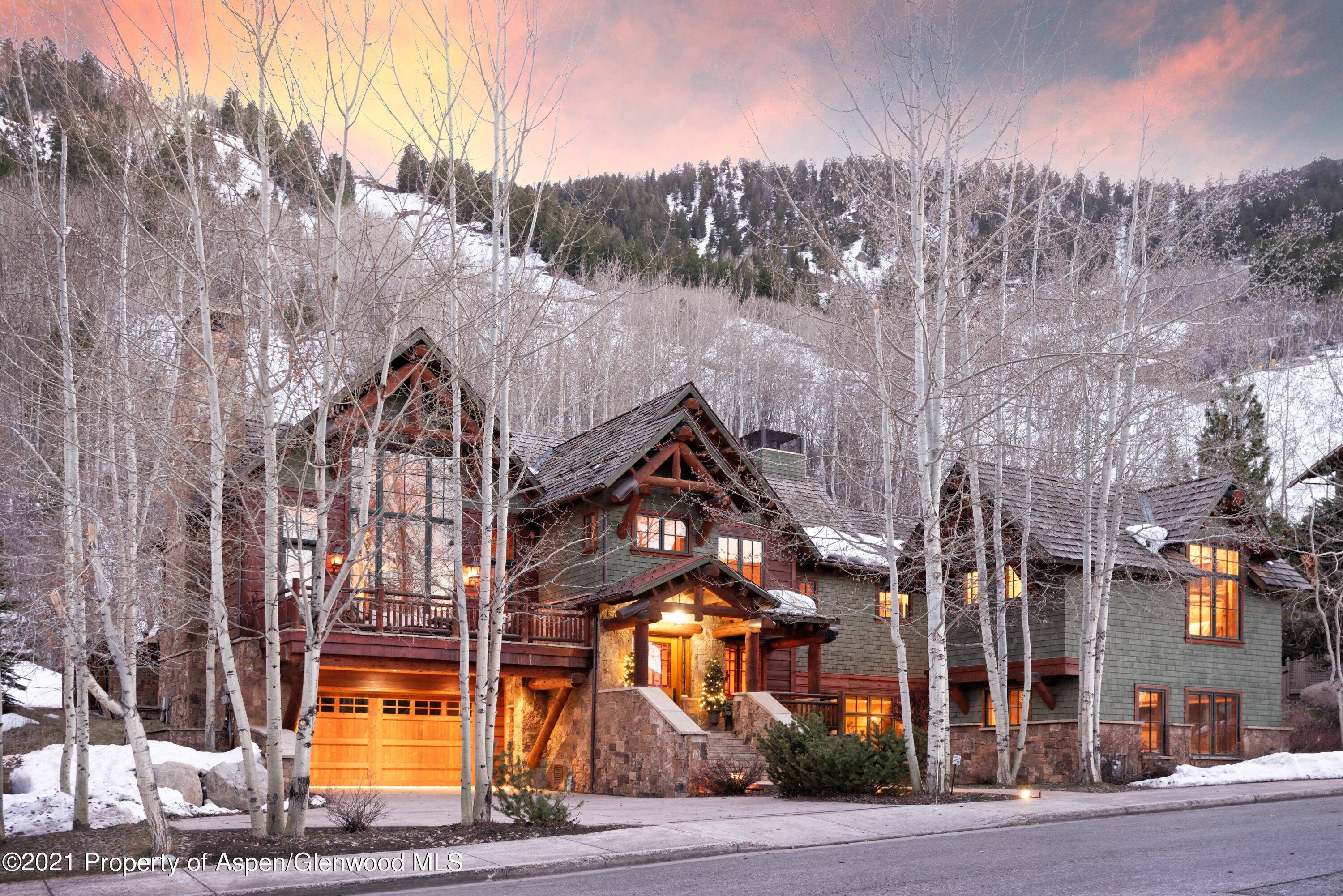 Experience Aspen's best location at this Top of Mill home, offering seven bedrooms, seven bathrooms and one powder room and rare ski in access from Aspen Mountain.