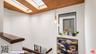 Natural light streams through