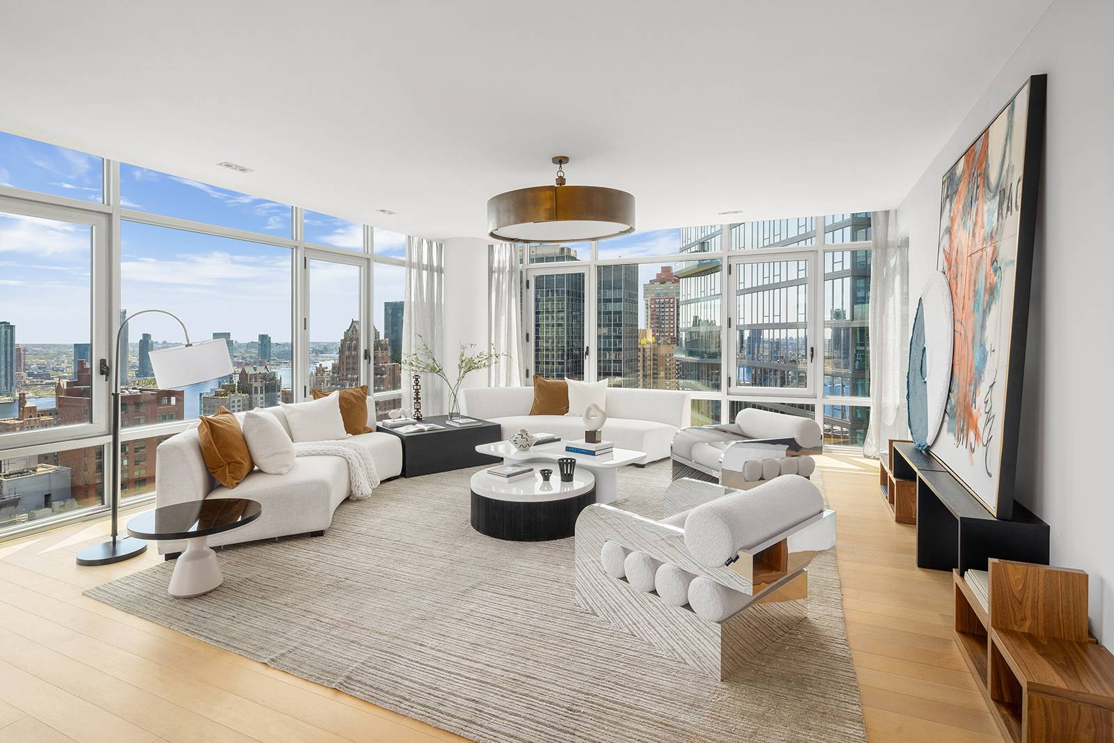 Contemporary elegance and Midtown splendor collide in this expansive full floor condo with 3 bedrooms, 3.