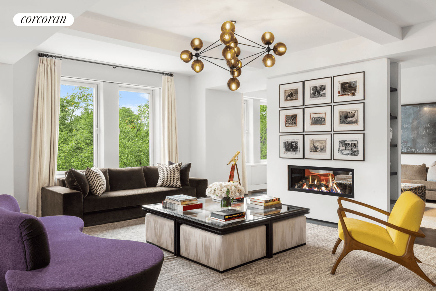 This extraordinary southwest corner prewar Emory Roth duplex condominium is perfectly located on Fifth Avenue with 42 feet of frontage overlooking Central Park with breathtaking views.