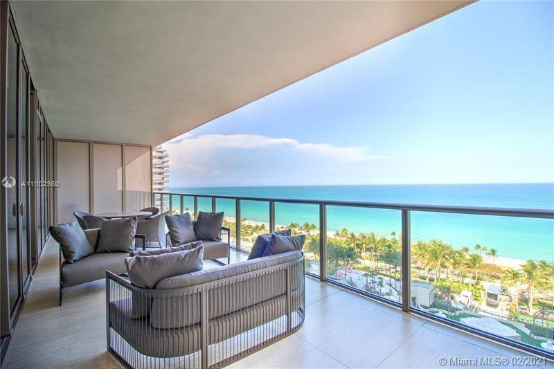 Amazing furnished 3 Bedrooms flow through home offers both ocean and city bay views located at St Regis Bal Harbour.