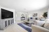 open concept formal living space as you walk in