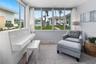 View of the Sunroom overlooking the courtyard.