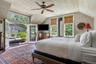 French doors open to the courtyard