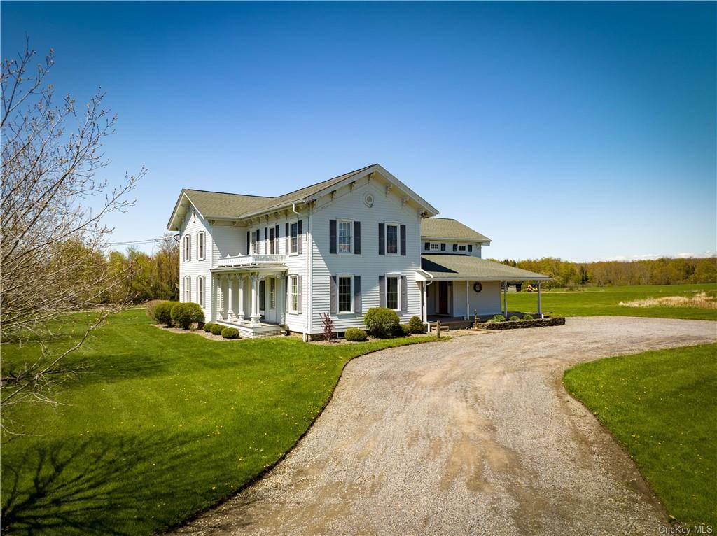 On 213 acres, and located in the quaint village of Pulaski, 2 miles from the Salmon River, and 3 miles from Lake Ontario, this classy 1875 farmhouse, would be paradise ...