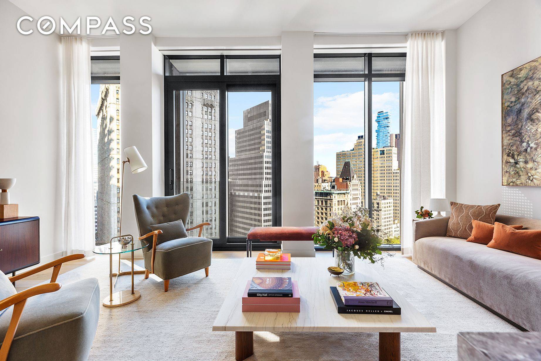 Immediate Occupancy ! Overlooking Tribeca and City Hall Park, this is the first residential property in New York City by Pritzker Prize winning architect Richard Rogers, Rogers Stirk Harbour Partners.