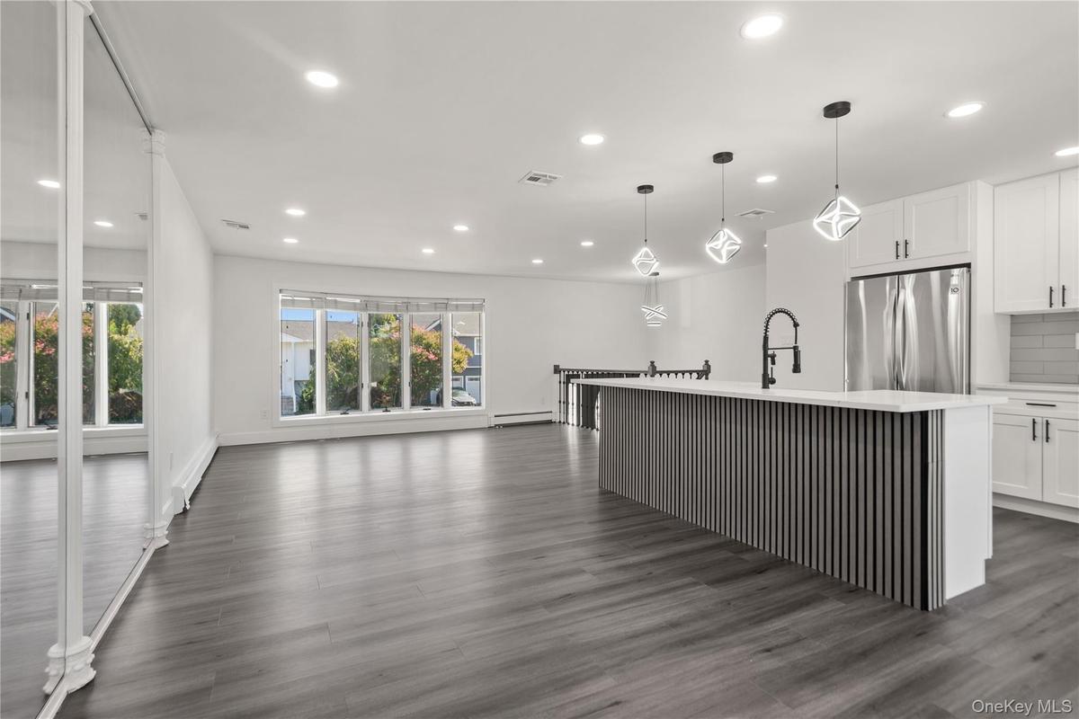 Renovated Kitchen with Dining Room & Living Room
