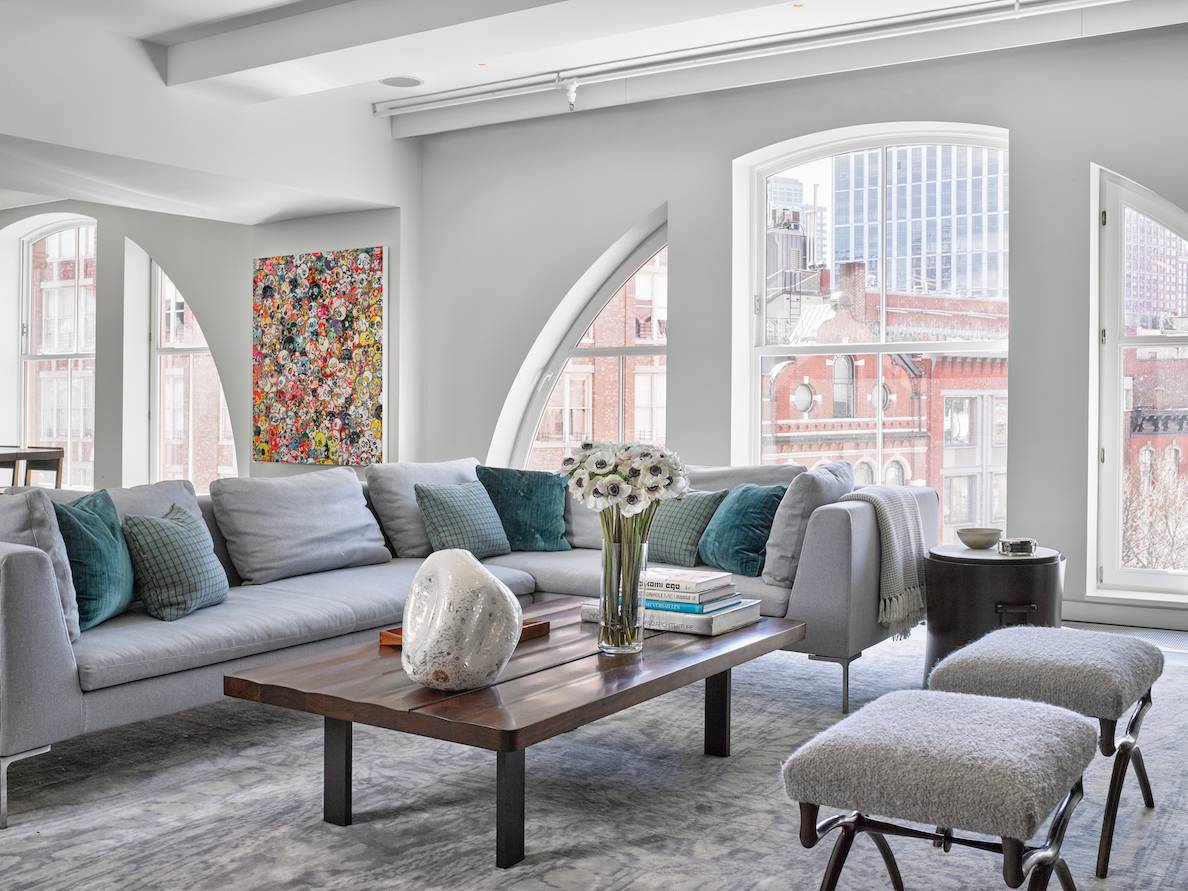Overlooking Duane Park, on one of the most desirable blocks in Tribeca, is a triplex that has 6, 884 square feet of interior space, and 611 square feet of exterior ...