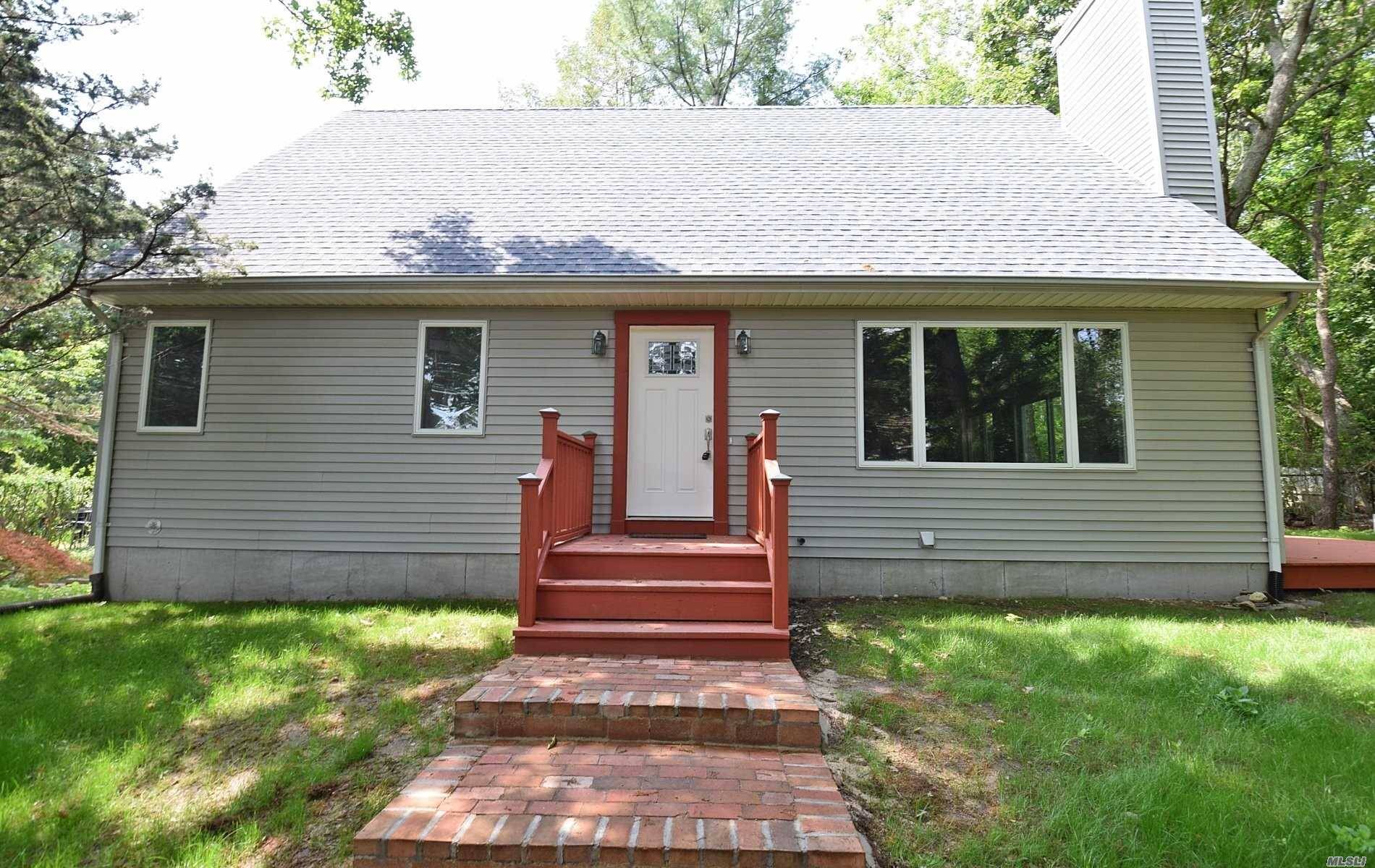 Completely Renovated ! Picture Perfect 3 Bedroom 2 New Full Bath Cape Featuring Hardwood Floors Through, New Kitchen with White Shaker Cabinets Quarts Counter and All New Stainless Steel Appliances.
