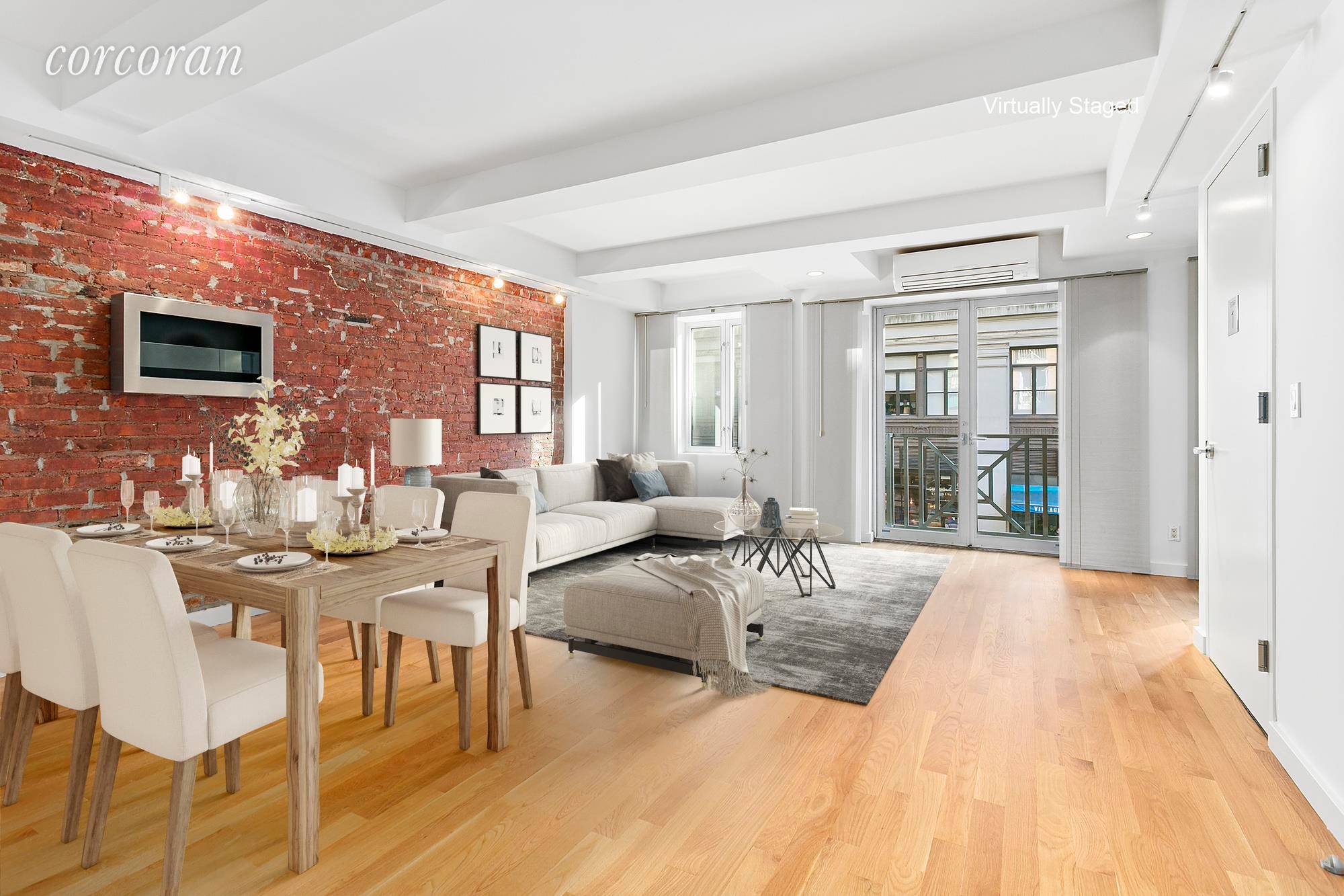 Brand new to market is a rare, floor through 1265 sqft 2 bed, 2 bath pet friendly condominium only blocks from Washington Square Park and Union Square Park.