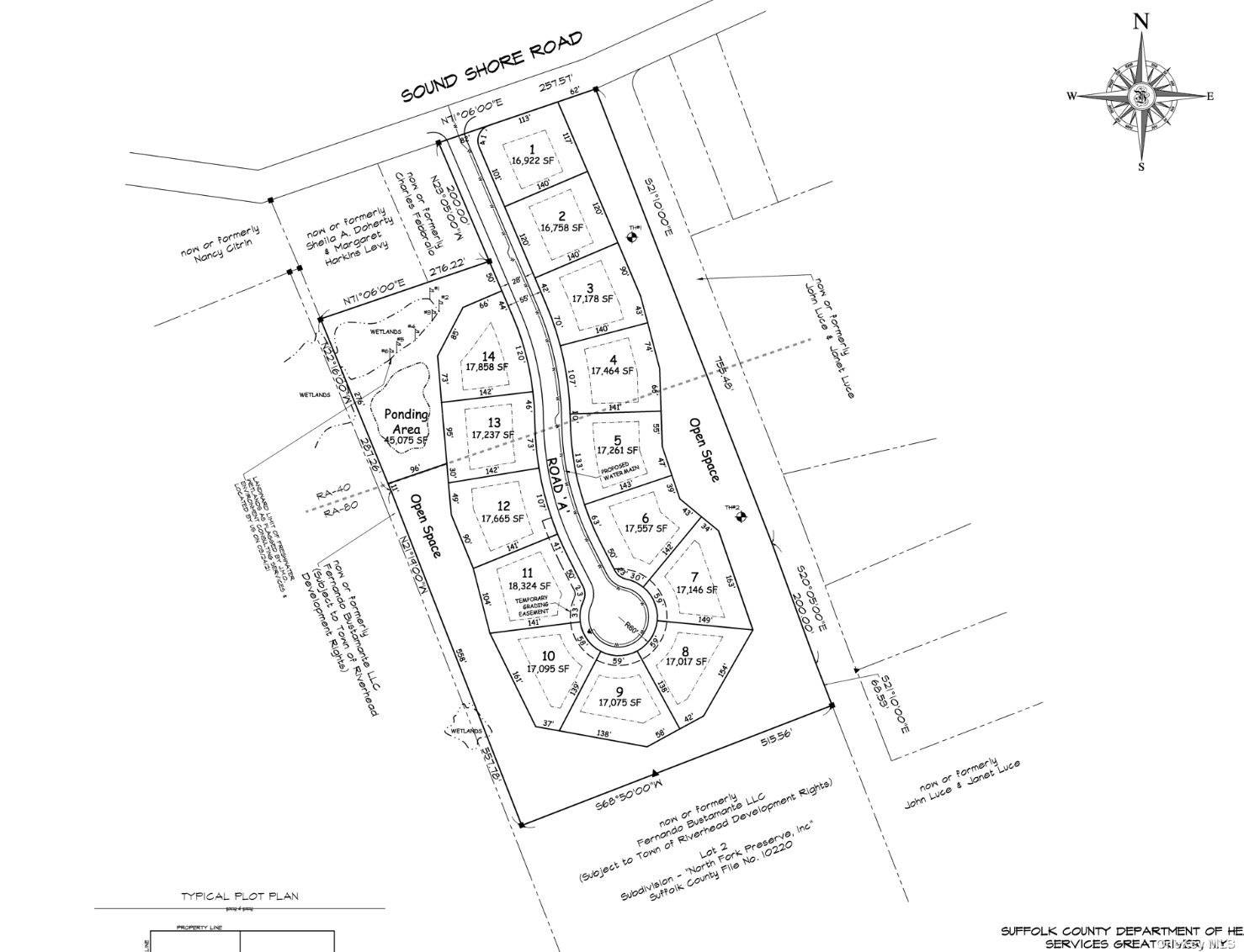 Application for a 14 Lot Subdivision is pending approval.