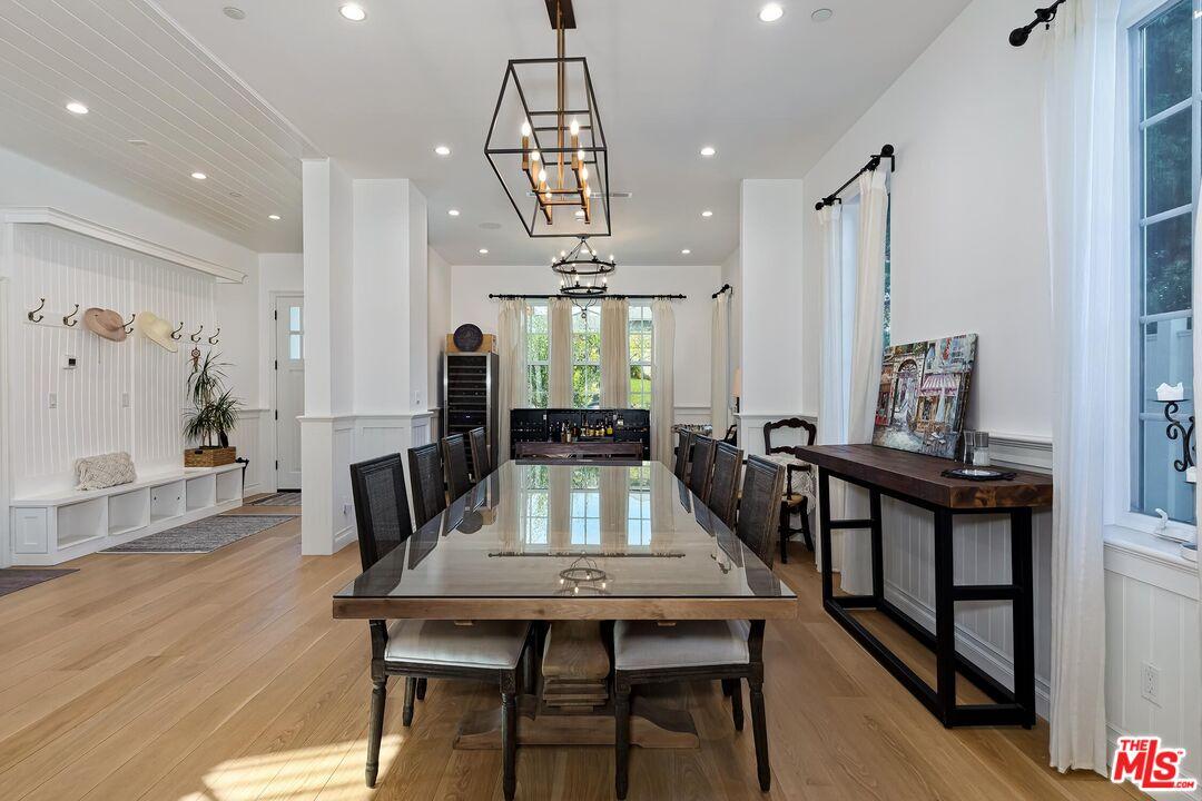 Dining area towards living are