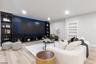 Lower level entertainment wall