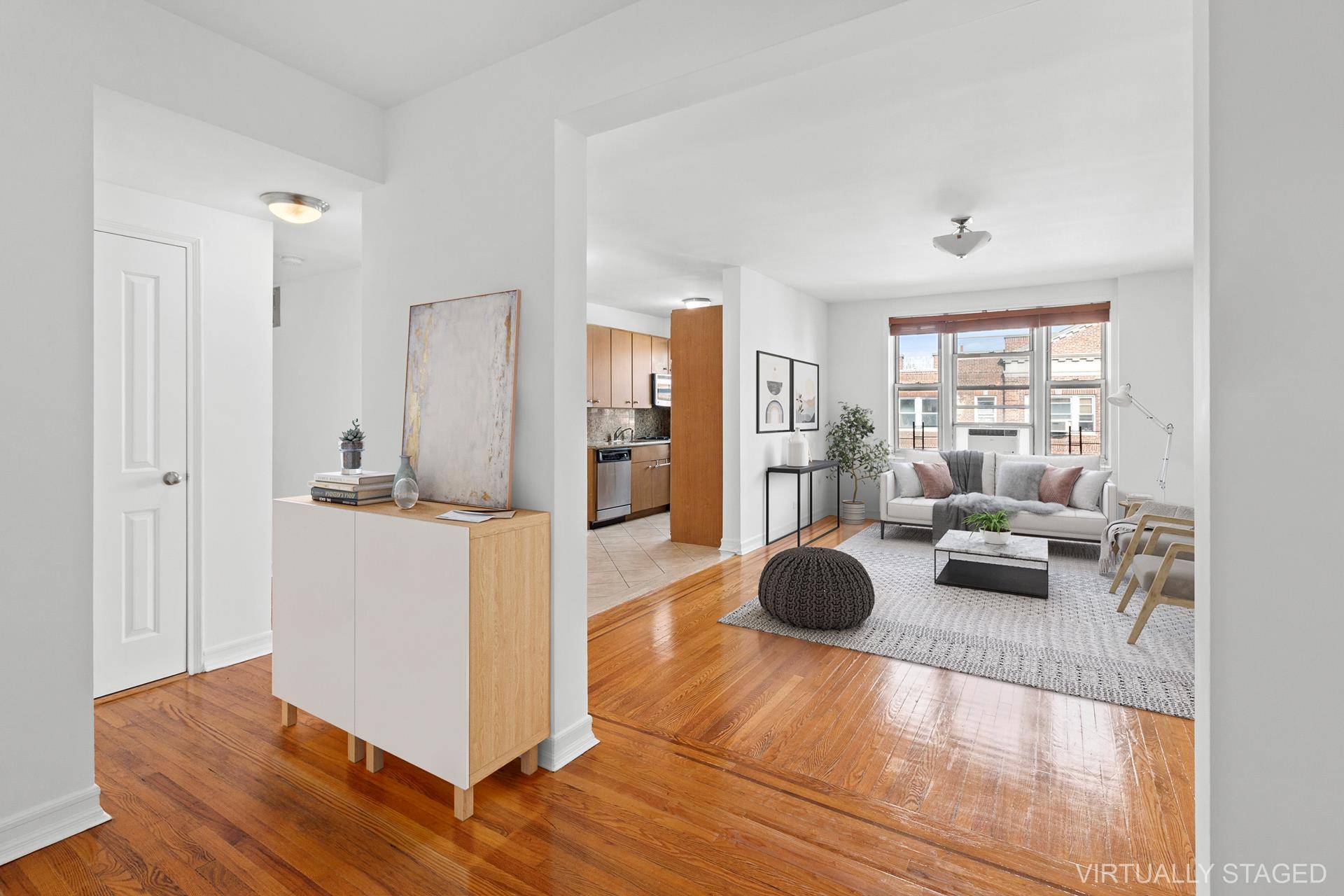 This Gorgeous, Bright, Coop Apartment features 2 Full BR 2 Full BA in amazing Jackson Heights, Queens.