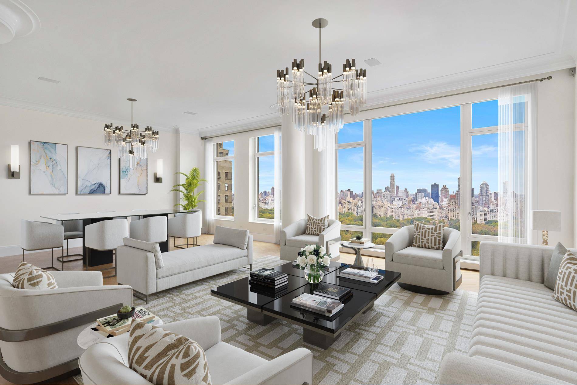 Spectacular Condominium home in one of Manhattan s most sought after buildings.