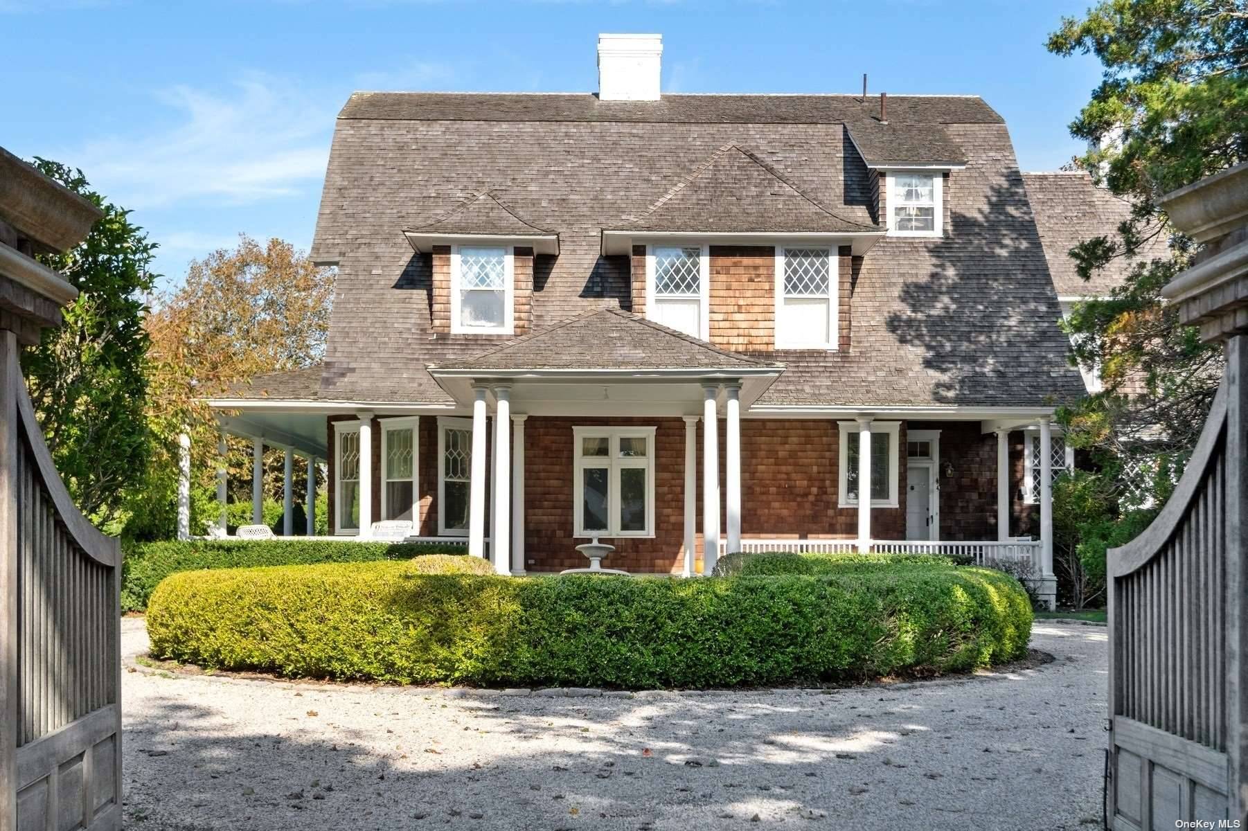 Traditional Shingle Style home in the heart of the Quogue Estate Section.