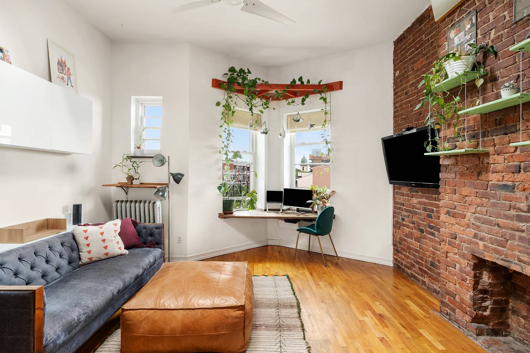 You will fall in love with this incredibly charming, sun drenched apartment with exclusive roof rights in the heart of Prospect Heights.