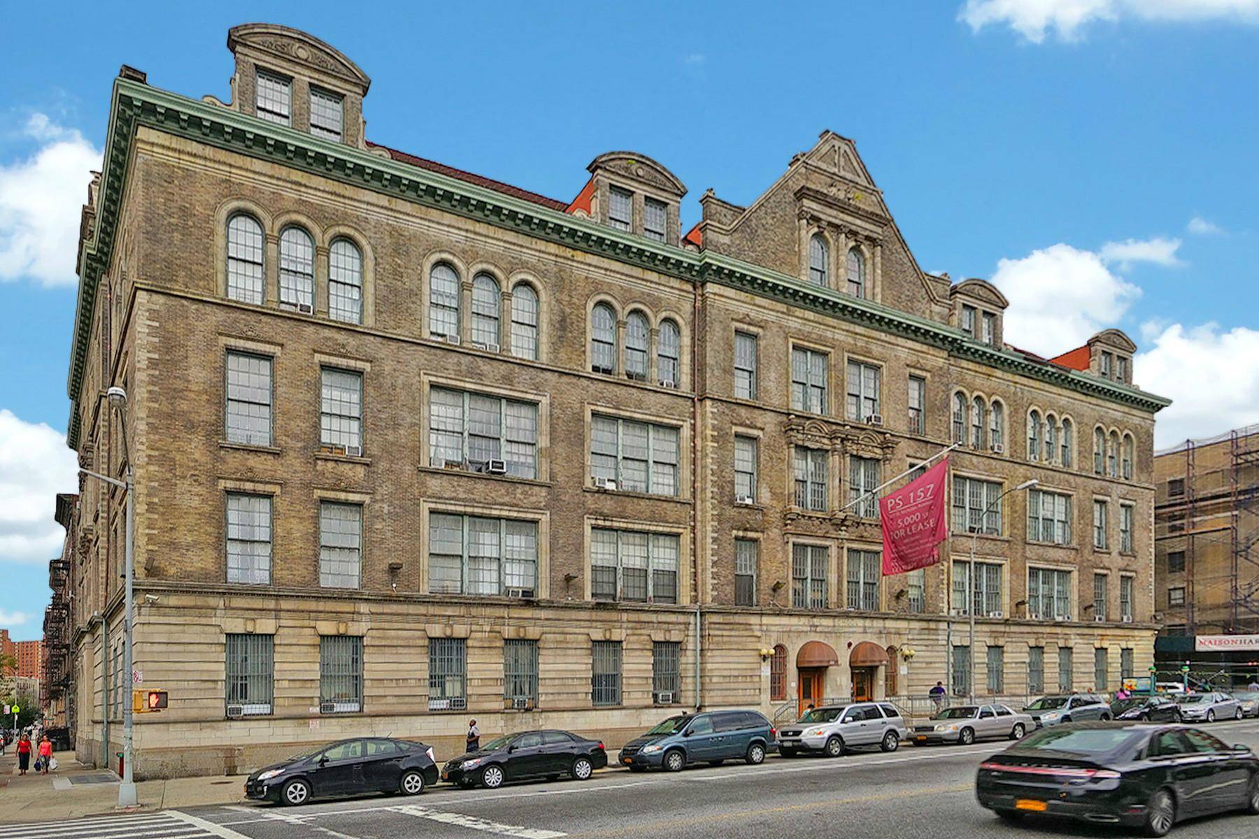 3 Bed, 2 Bath Rare vacancy in public school building converted to residential apartments !