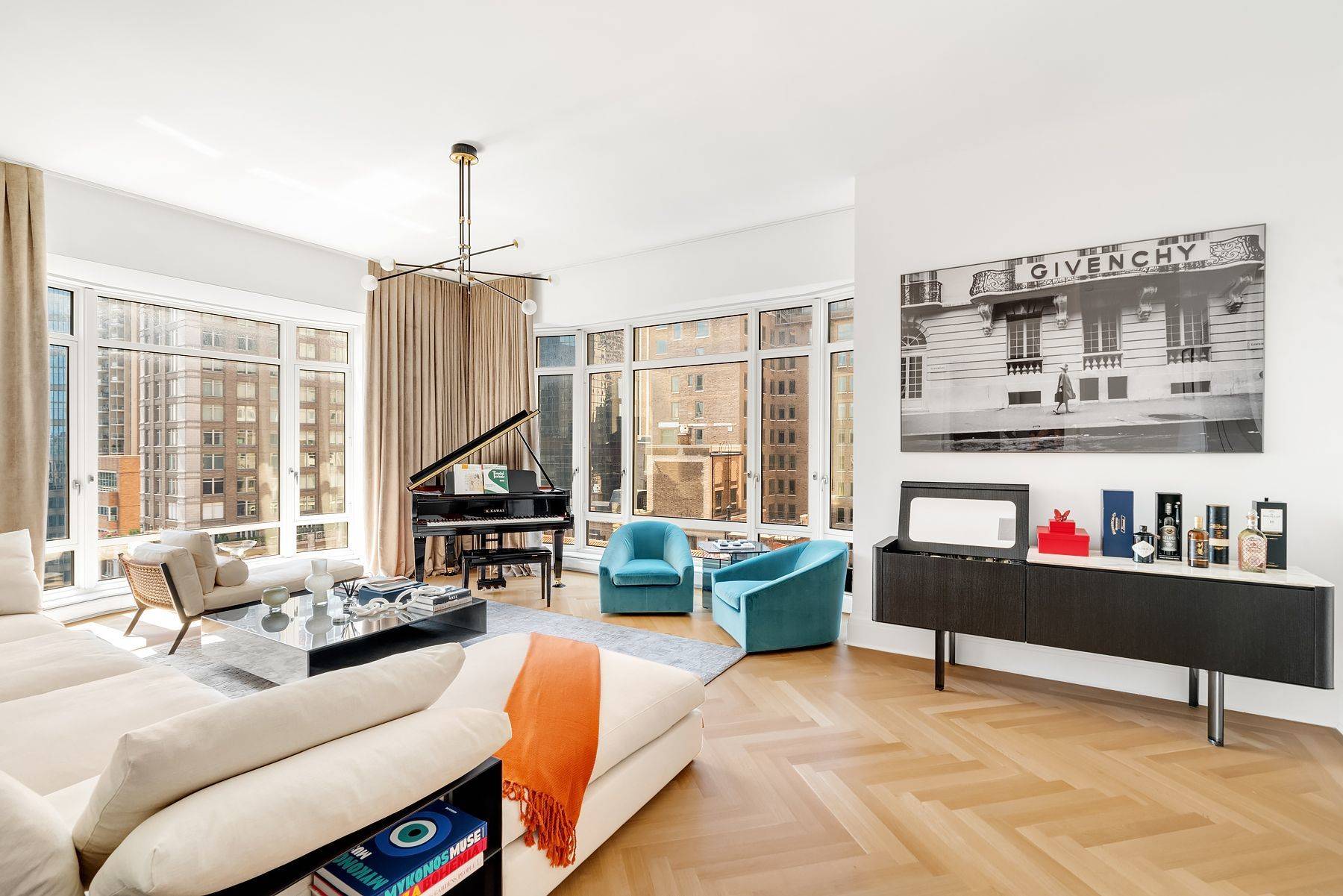 NYC's Most Exclusive Fully Furnished Offering This spectacularly elegant full floor 4 bedroom 5.