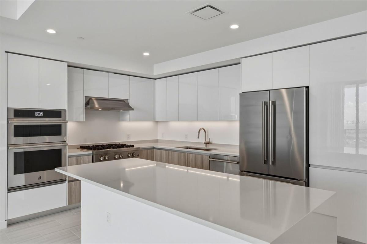 New kitchen with gas range