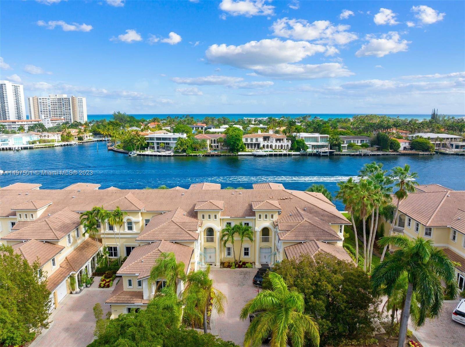 This is an intracoastal WATERFRONT jewel situated at The Point of Aventura.