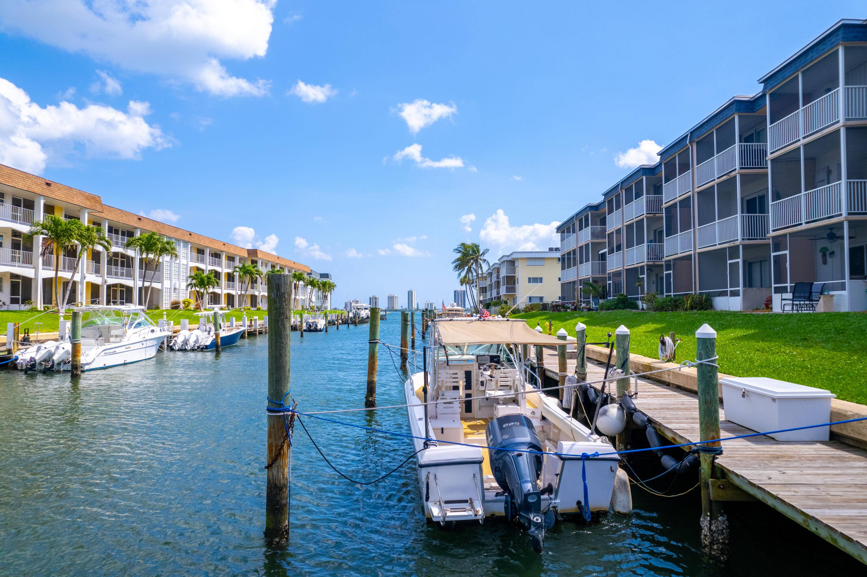 A BOATER'S DREAM ! This furnished, turnkey 2BR 2BA, 3rd floor end unit is a hidden gem in the active, 55 waterfront community of Lake Colony 3 in North Palm ...