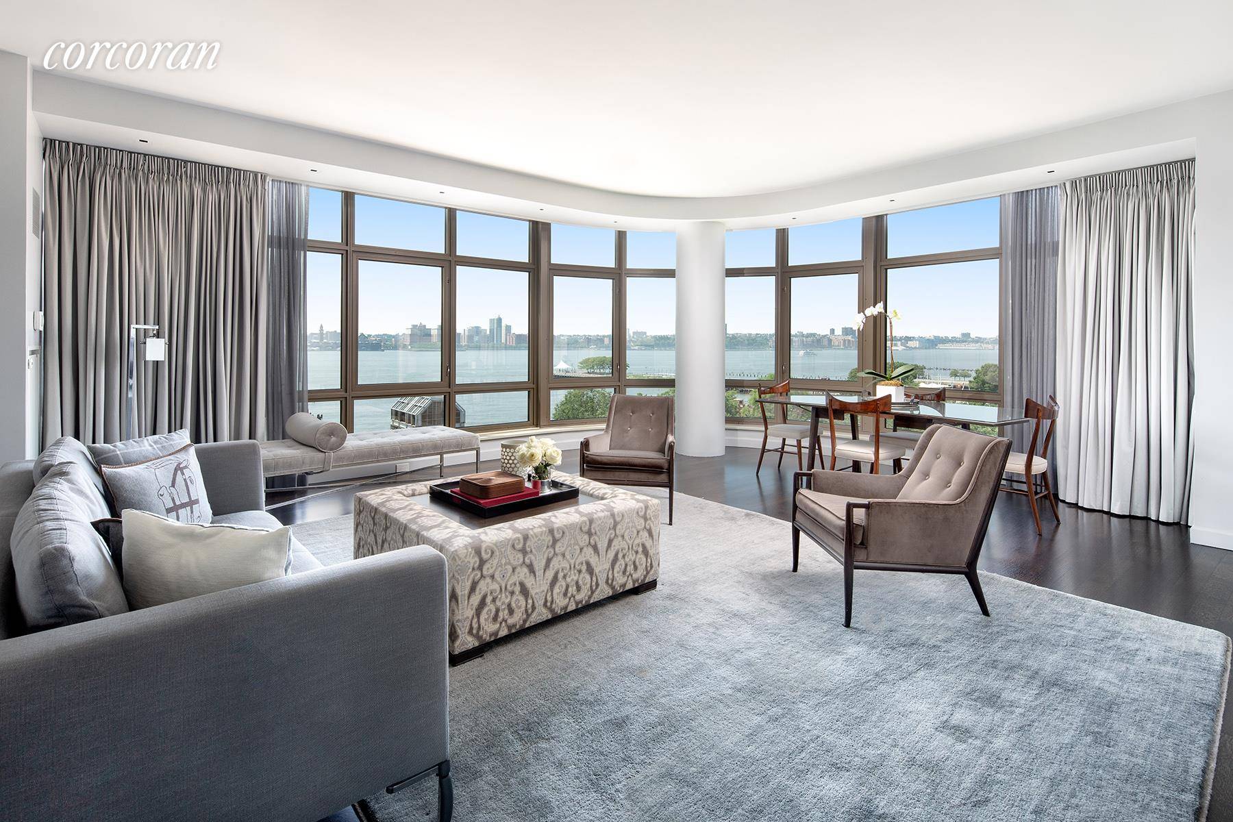 Enjoy Hudson River views from every room of this serene and spacious 2, 334 Sqft.