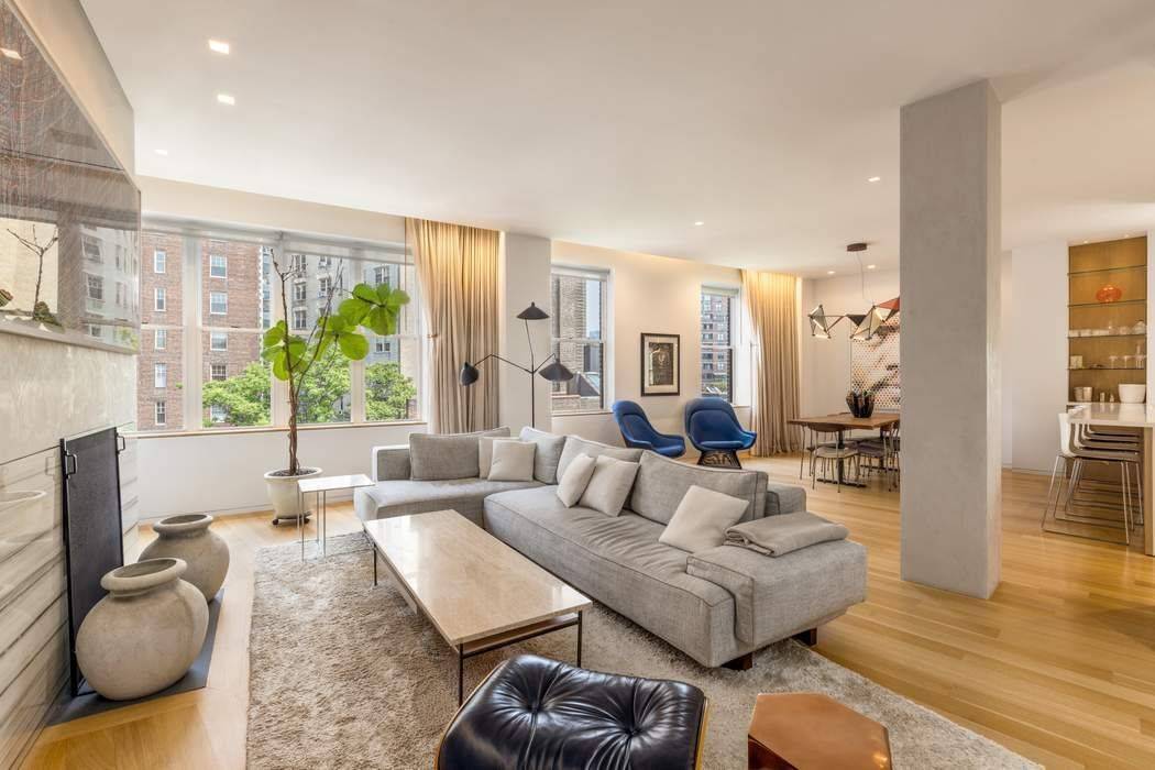 Located high atop the most coveted cobblestoned block in the West Village, this mint duplex penthouse with private outdoor space, views and two parking spaces is the rarest of offerings.