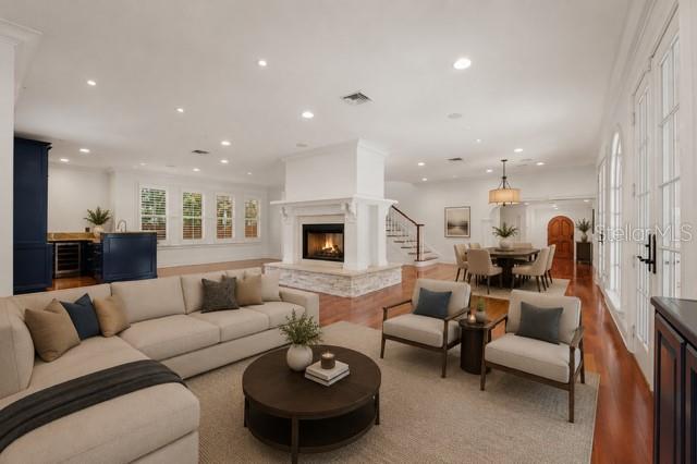 Virtual Staged Living area