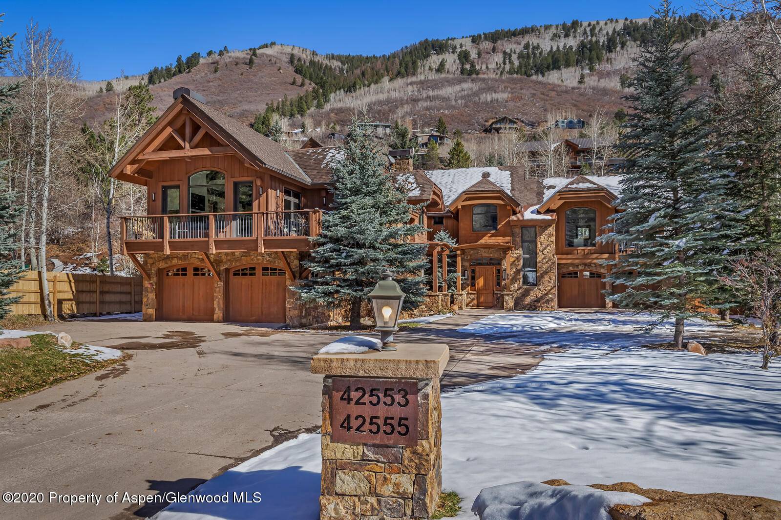 Just minutes from downtown Aspen.