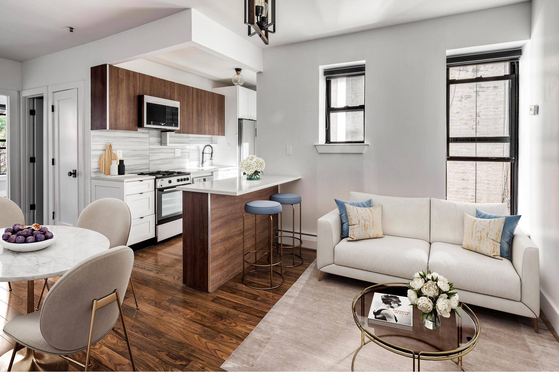 Located in the pulsating heart of Crown Heights, residence 3B at 1062 Bergen Street is a completely renovated, elegantly designed 3BR apartment with an impeccably utilized 662 square feet of ...
