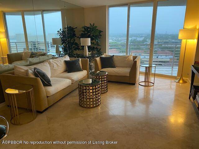 Stunning designer model 2 bedroom, 2 bathroom on high floor with views north to the Intracoastal and Ocean beyond.