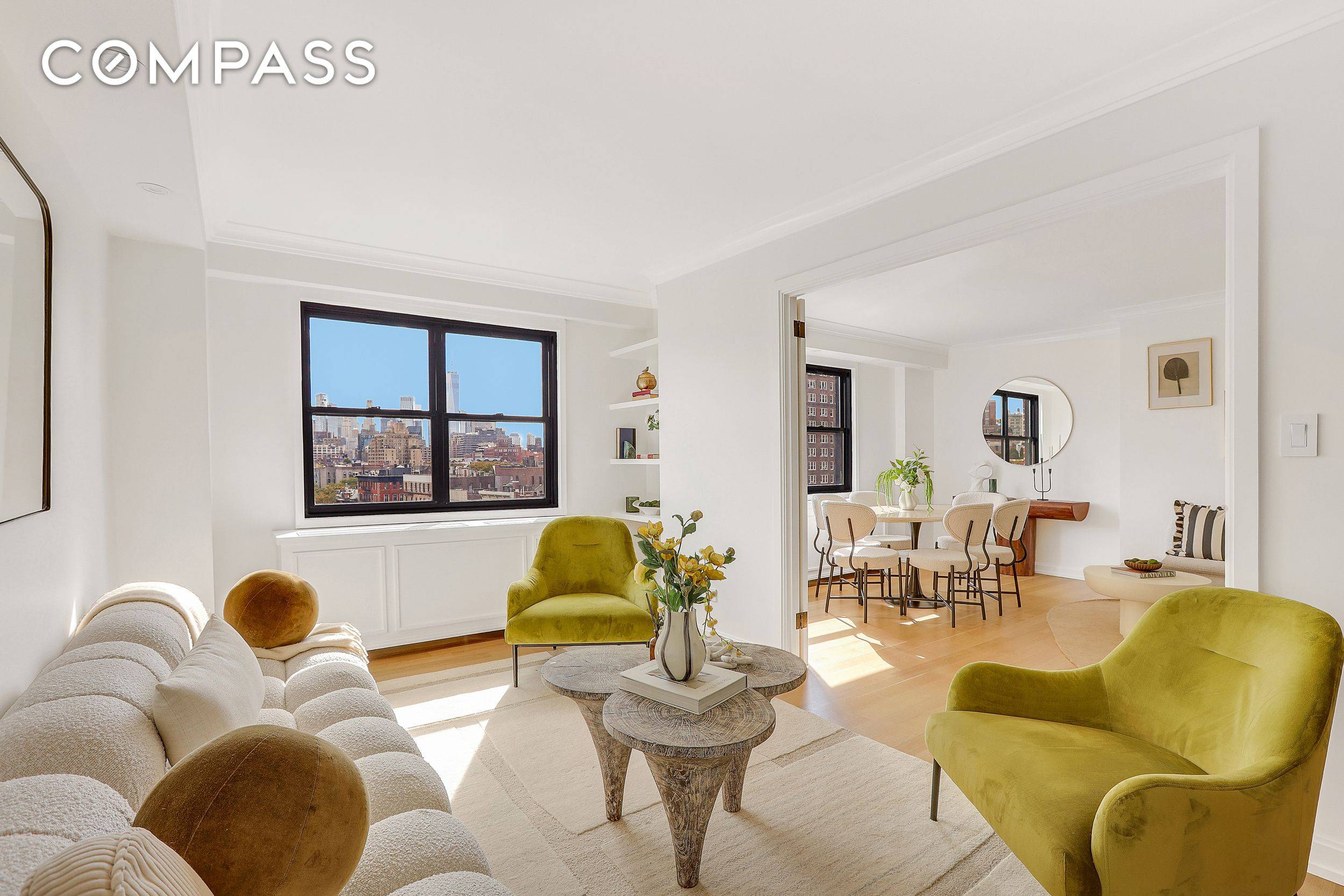 Perched high on the 10th floor of The Rembrandt, one of the West Village s most desirable full service cooperatives, this rare three bedroom, three bath residence with spectacular, protected ...