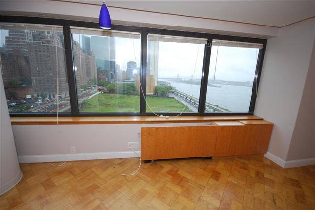 Beautiful two bedrooms, two baths with Washed Drier, renovated kitchen, large closets including walking closet, City and East River views.