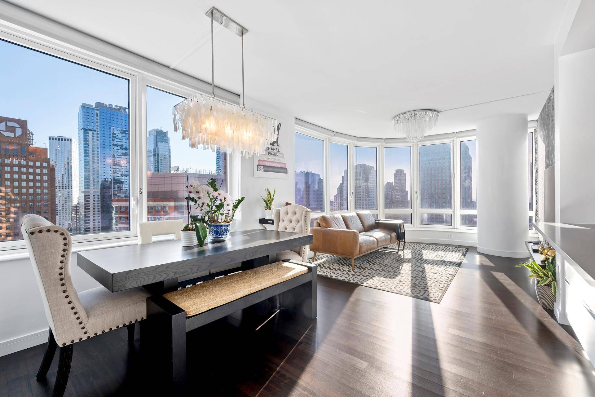Stunning upgrades abound on this notably high floor 2 Bedroom 2 Bath at The Oro, Downtown Brooklyn's Premier Full Service Luxury Condominium.