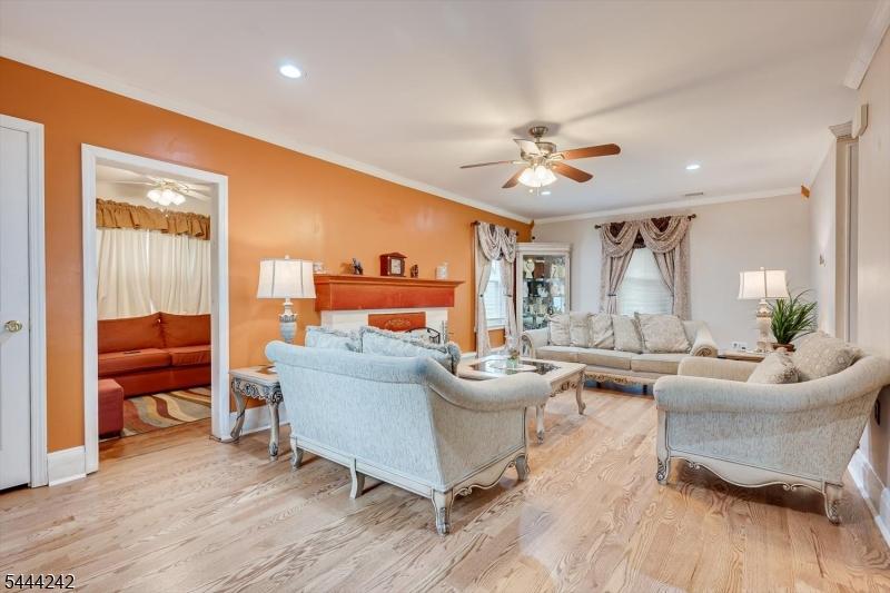 Living Room with View of Den.