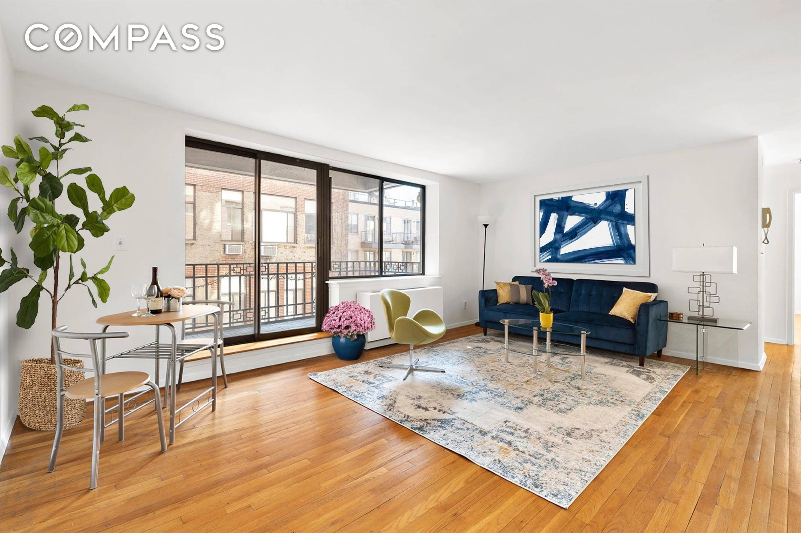 THE PERFECT ONE BEDROOM. Enjoy the peaceful West Village lifestyle in this one bedroom condo with spacious layout, large living room, oversized balcony.