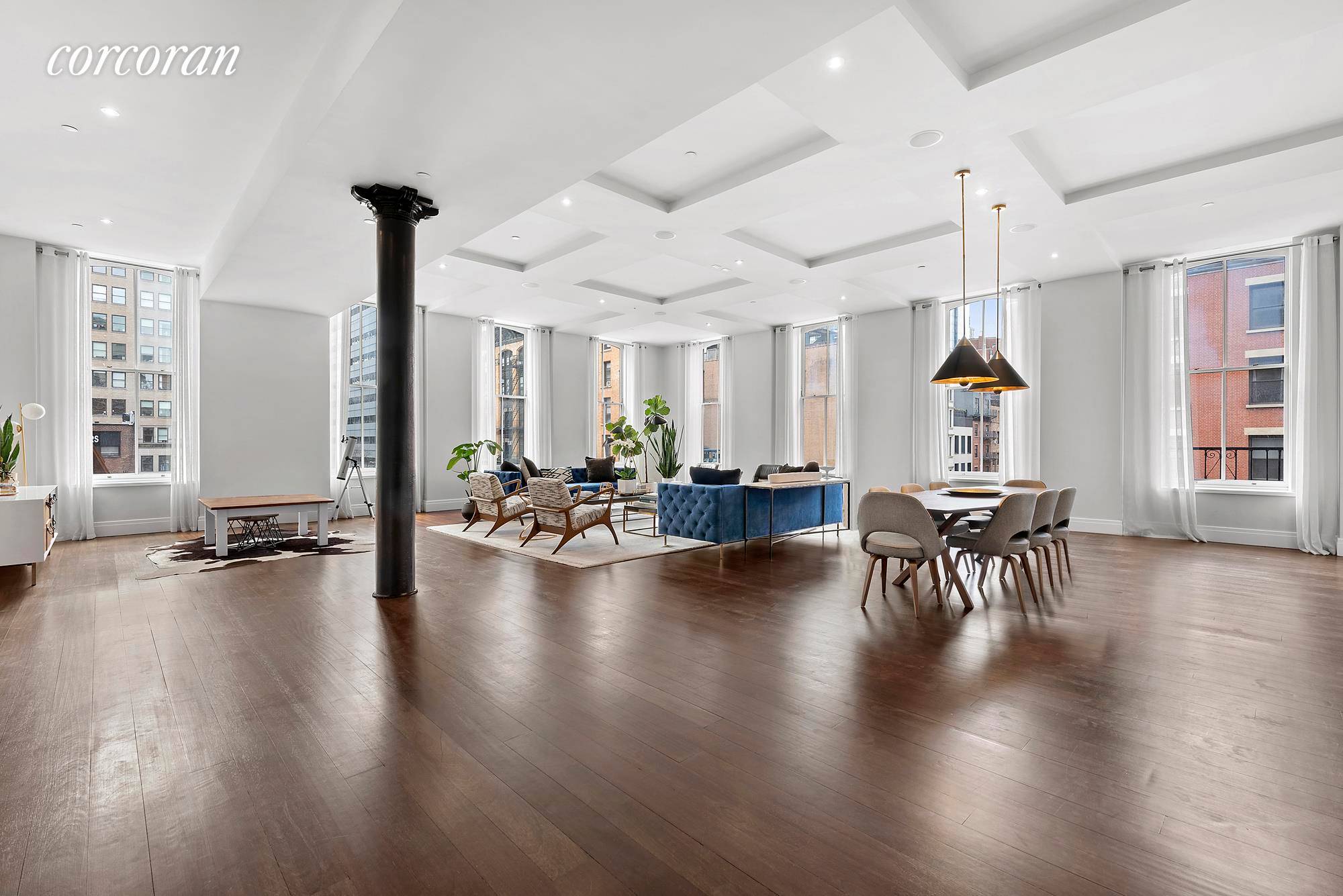 This stunning full floor loft conversion delivers the original details Tribeca homebuyers crave with the modern updates they demand.