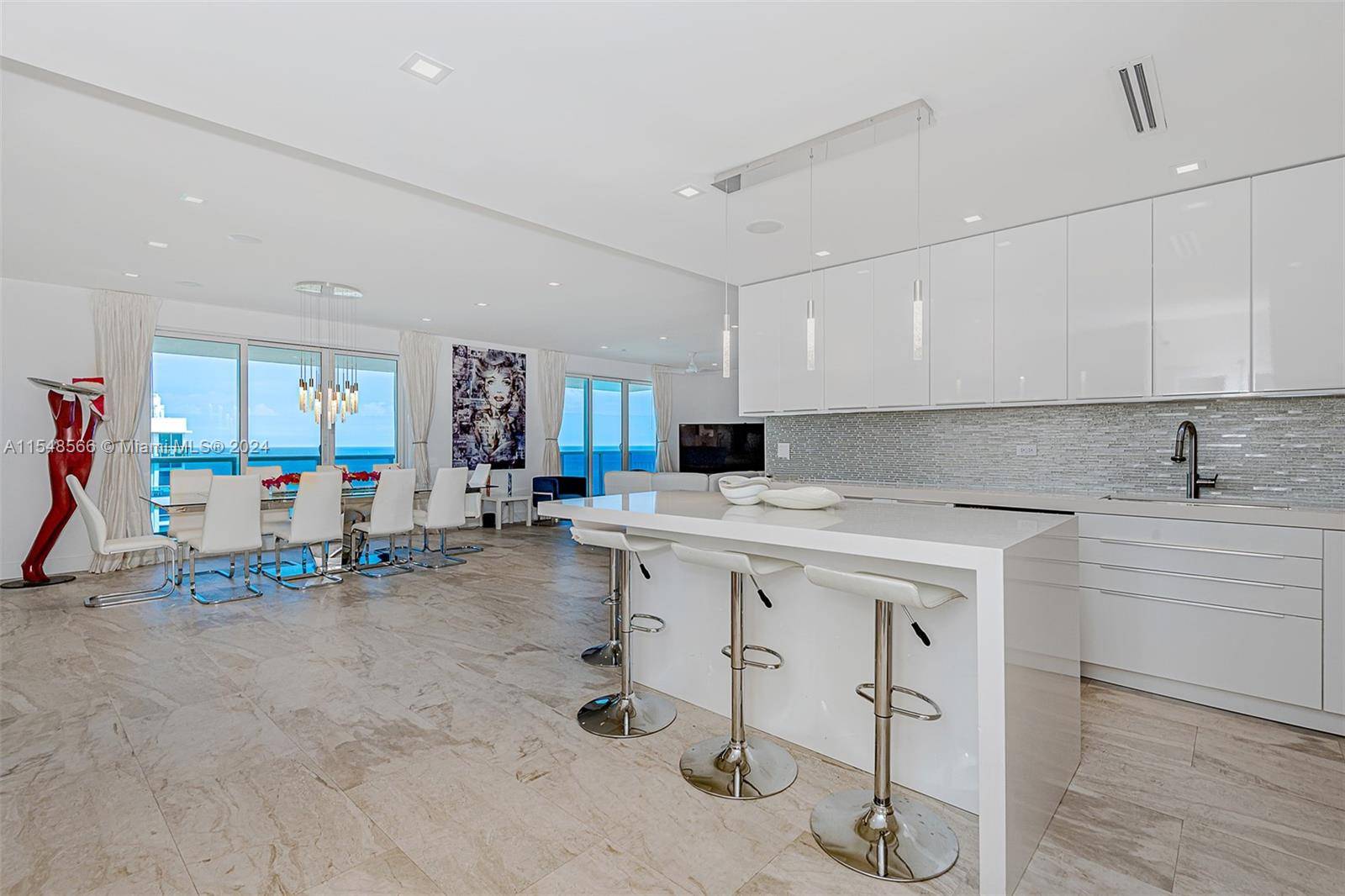 Live Large with 2, 520 sq ft of living space and experience unmatched luxury in this exquisite 4 bedroom, 4 bathroom corner penthouse for rent, featuring balconies and mesmerizing ocean ...