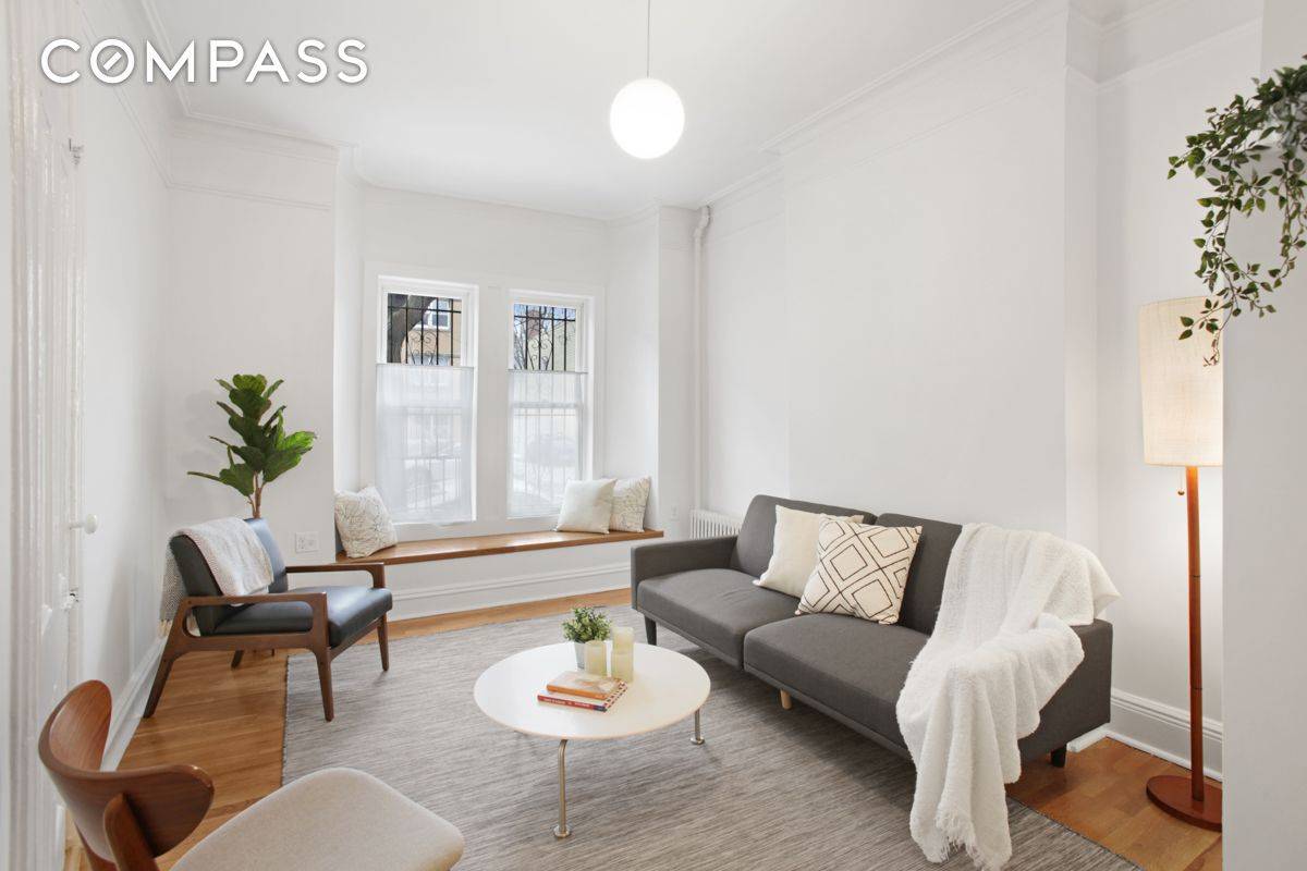 Open House by appointment only April 3rd from 12 2pm Charming 3 family townhouse in Park Slope with large backyard and south facing bay windows close to Prospect Park and ...