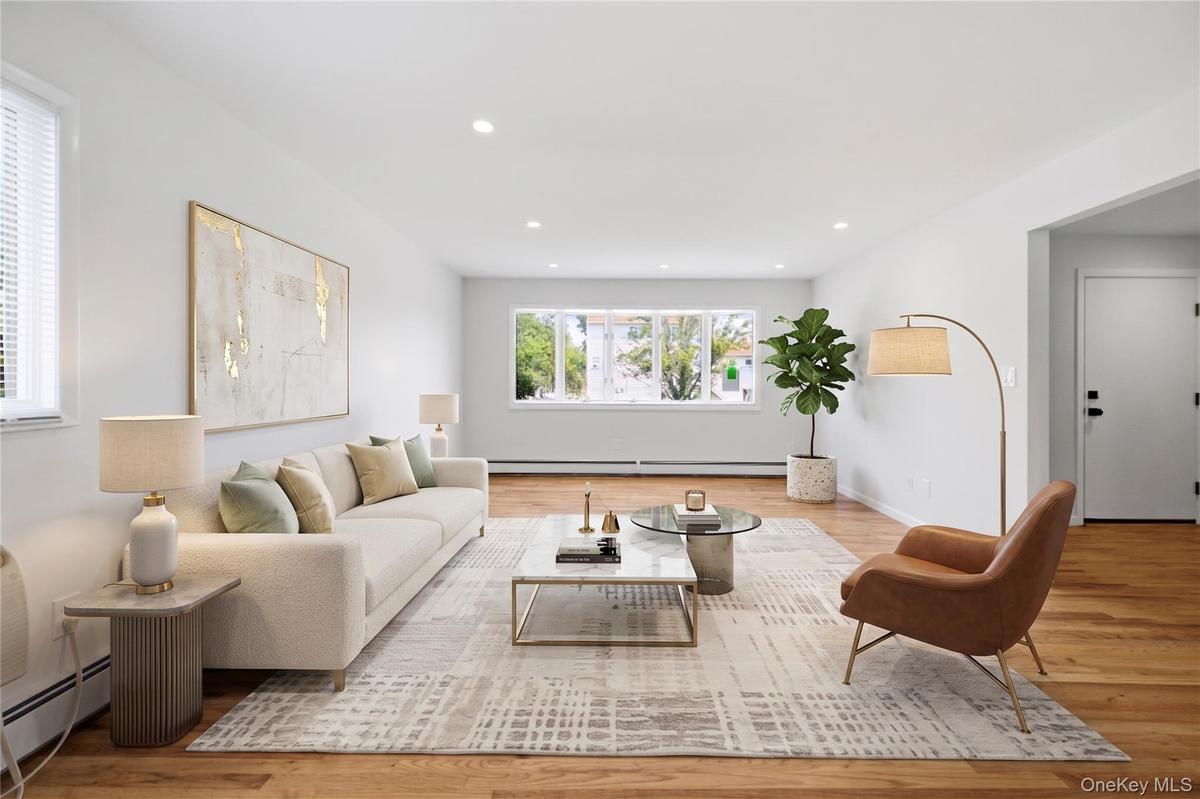 virtually staged living room