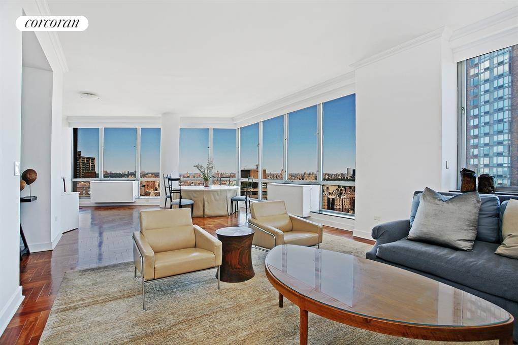 The Penthouse apartment in the Grand Millenium has sweeping views of both the City and Central Park.