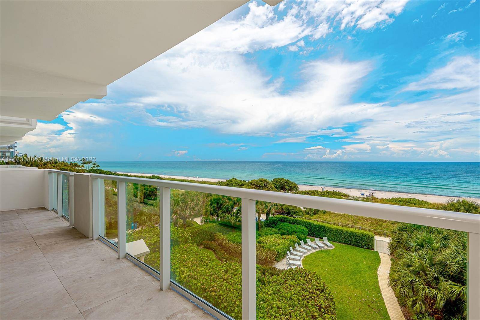 Spectacular and immaculate Direct Oceanfront corner residence in Surfside.